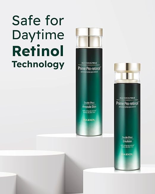 ISA KNOX AGE FOCUS PRIME DOUBLE EFFECT SKINCARE (417 ml / 14.10 Fl Oz) - Korean Skincare, Lightweight but Nourishing by LG BEAUTY. Toner, Emulsion Lotion, Serum, Cream, Cleansing Foam.